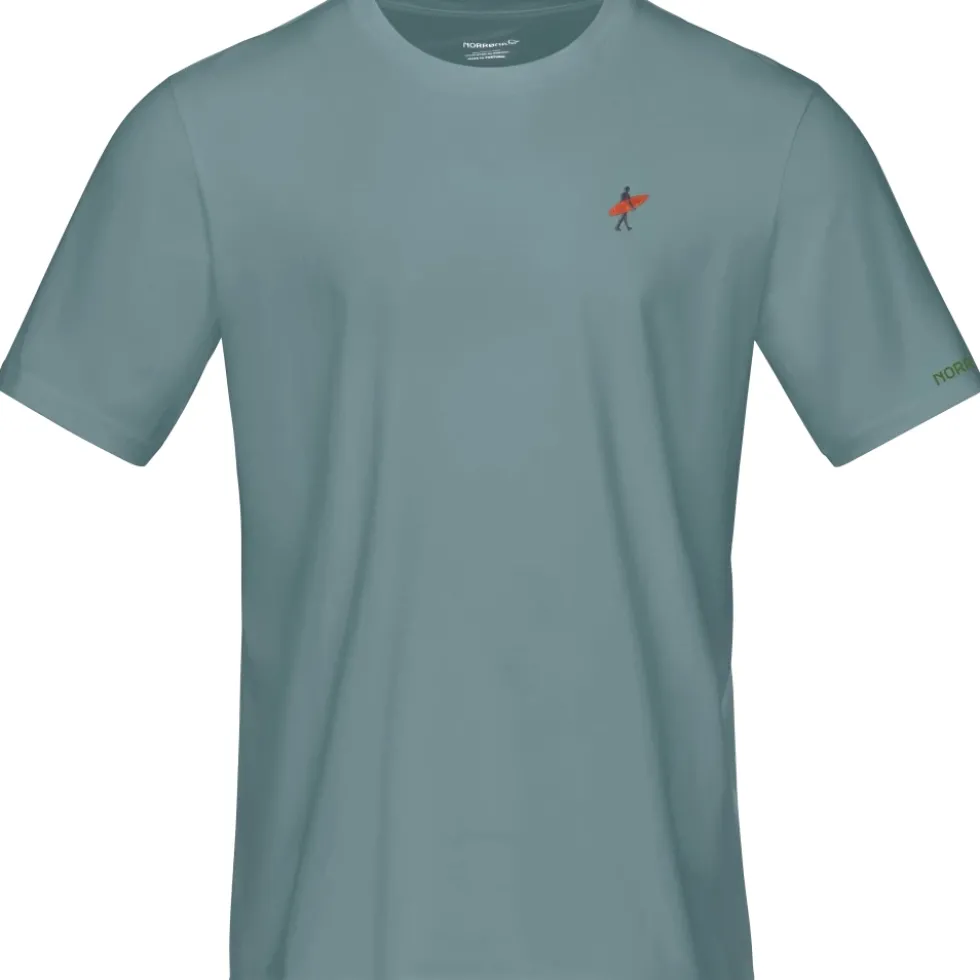 Norrona /29 cotton activity embroidery T-Shirt Heren - Trooper