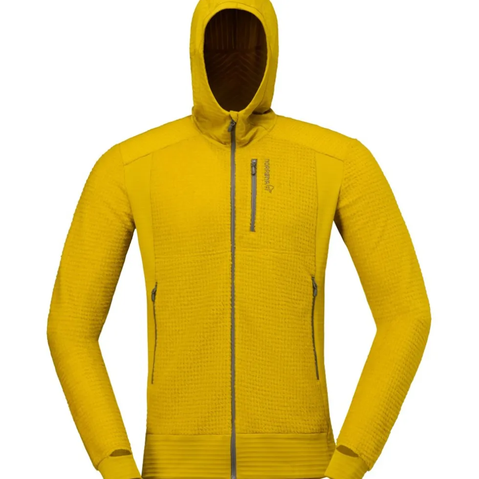 Norrona falketind Alpha120 Zip Hood Jas Heren - Golden Palm