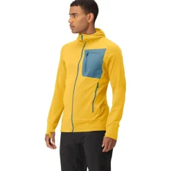 Norrona falketind Power Grid Hood Jas Heren - Calendula