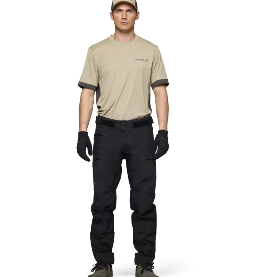 Regenbroeken < Norrona fjørå Gore-Tex Pro Broek Heren - Caviar Back