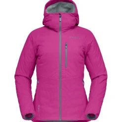Norrona lyngen Alpha100 Zip Hood Jas Dames - Festival Fuchsia