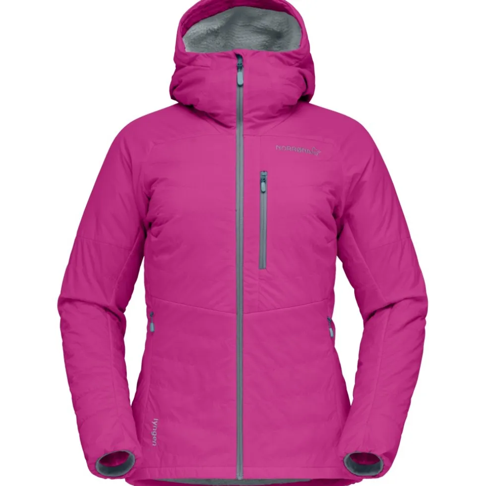 Norrona lyngen Alpha100 Zip Hood Jas Dames - Festival Fuchsia