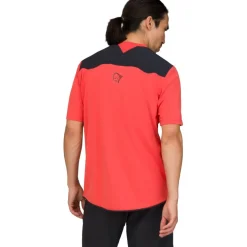 Norrona skibotn equaliser tech Overhemd Heren - Paprika Red