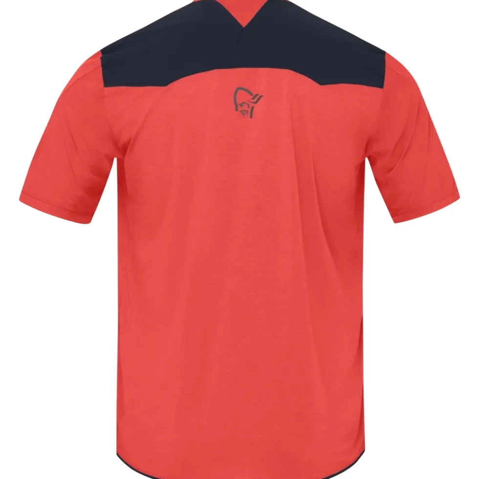 Norrona skibotn equaliser tech Overhemd Heren - Paprika Red