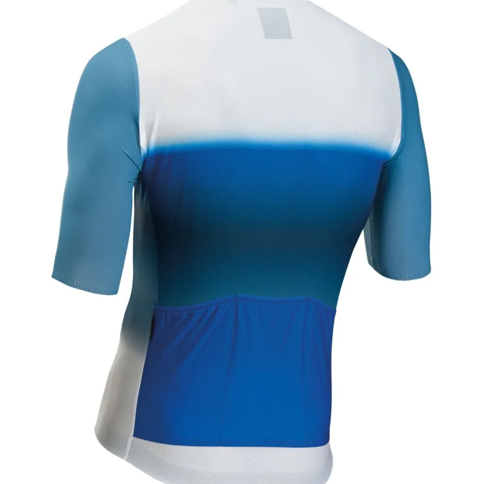 Northwave Blade Air Shirt met Korte Mouwen Heren - white/blue 150