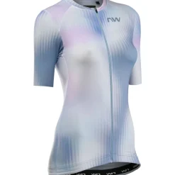 Northwave Blade Shirt met Korte Mouwen Dames - ice grey 140