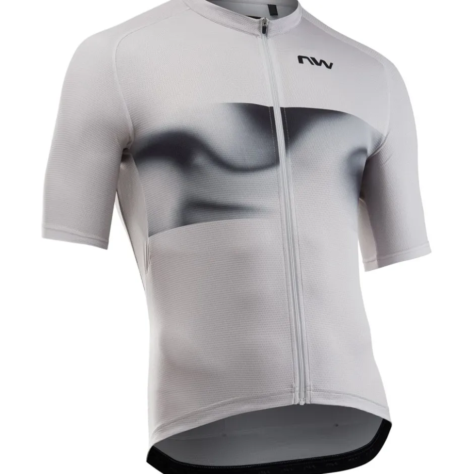 Wielershirts < Northwave Force Evo hirt et Korte ouwen Heren - ight grey 87