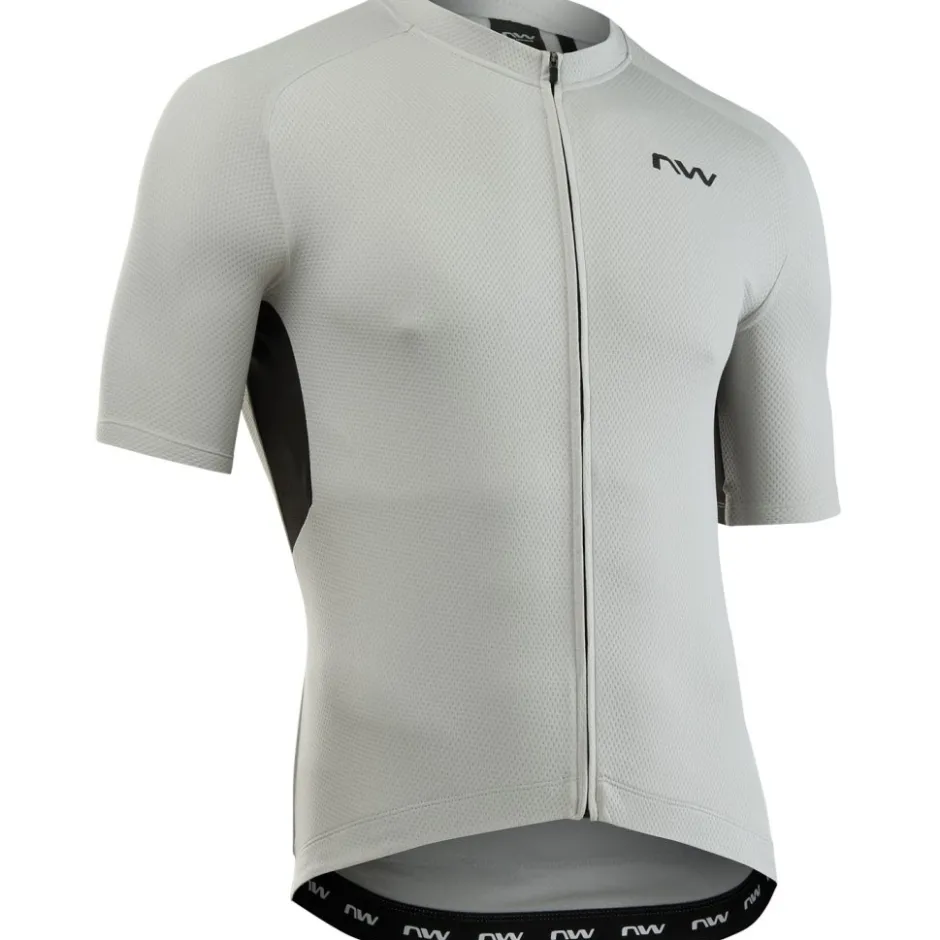Wielershirts < Northwave Force 2 hirt et Korte ouwen Heren - ight grey 87