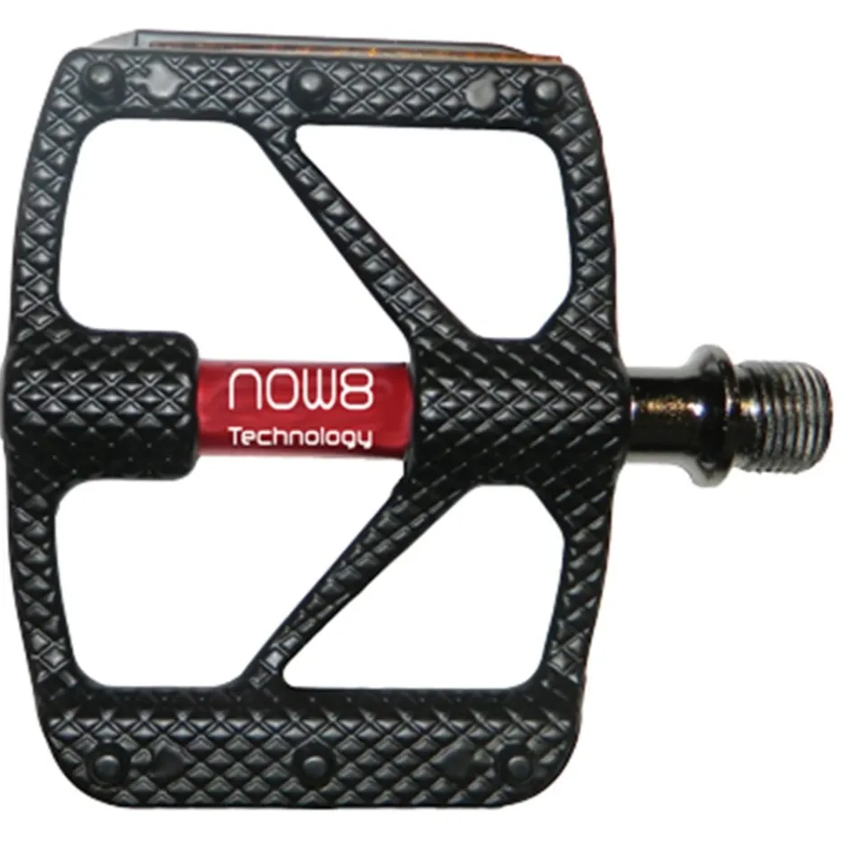 Platformpedalen < NOW8 M36 Flat Pedal Aluminium - black