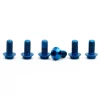 OAK Components Remschijf schroevenset - Titanium | M5x10 | 6 stuks - blauw