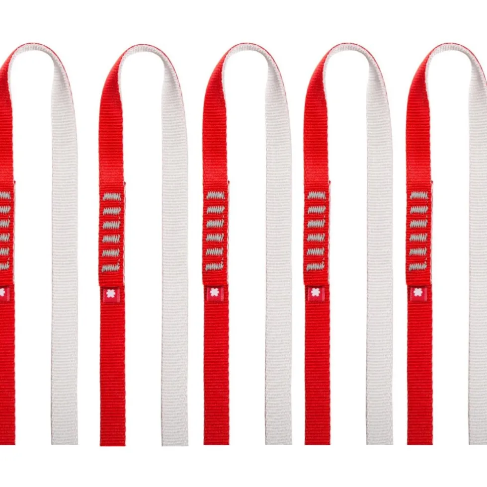 Ocún O-Sling Eco-PES 16 mm Lus - Set van 5 - 100 cm red