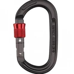 Ocún Osprey Screw Carabiner - anthacite/red
