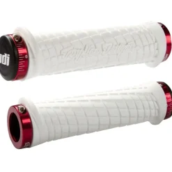 Handvatten < ODI Troy Lee Designs Lock-On MTB Grips - white/red