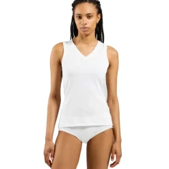 Odlo Active F-Dry Light V-Neck Hemd zonder Mouwen Dames - wit