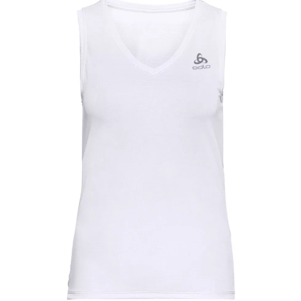 Odlo Active F-Dry Light V-Neck Hemd zonder Mouwen Dames - wit
