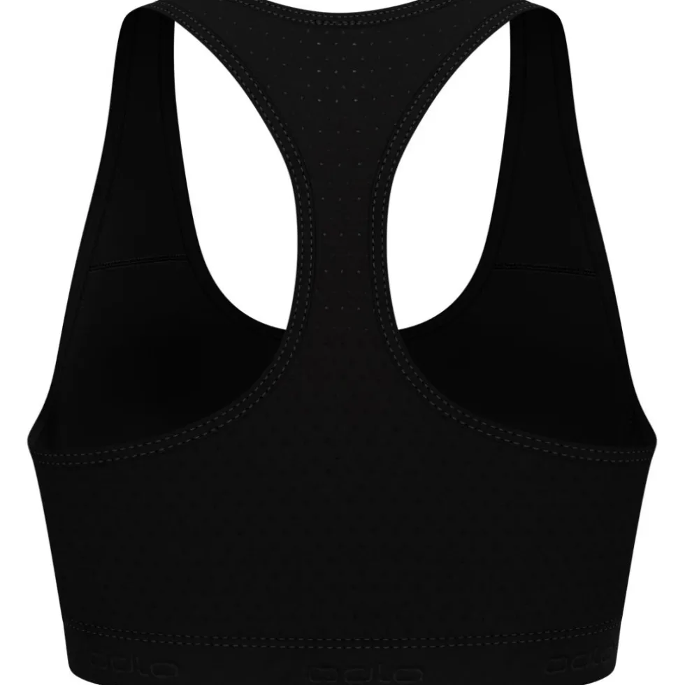 Odlo Ascent Performance Wool Medium Sport-BH Dames - zwart