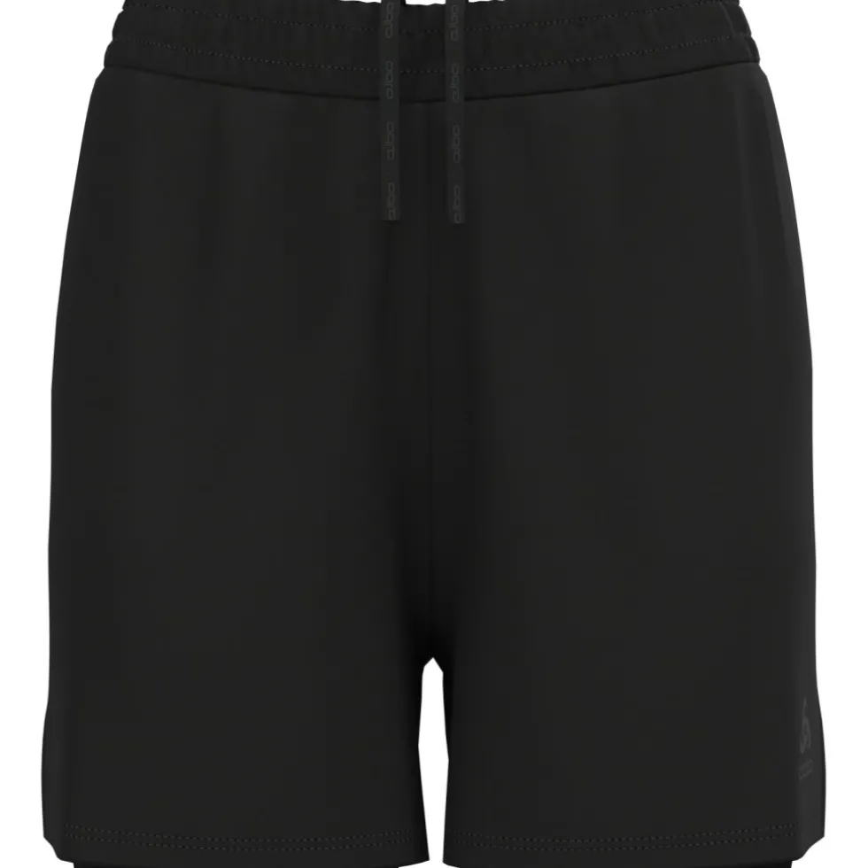 Odlo Essentials 4 inch 2-in-1 Hardloopshort 2.0 Dames - zwart