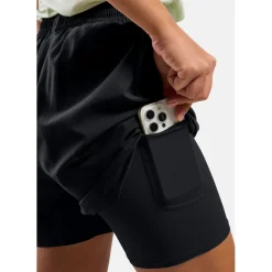 Odlo Essentials 4 inch 2-in-1 Hardloopshort 2.0 Dames - zwart