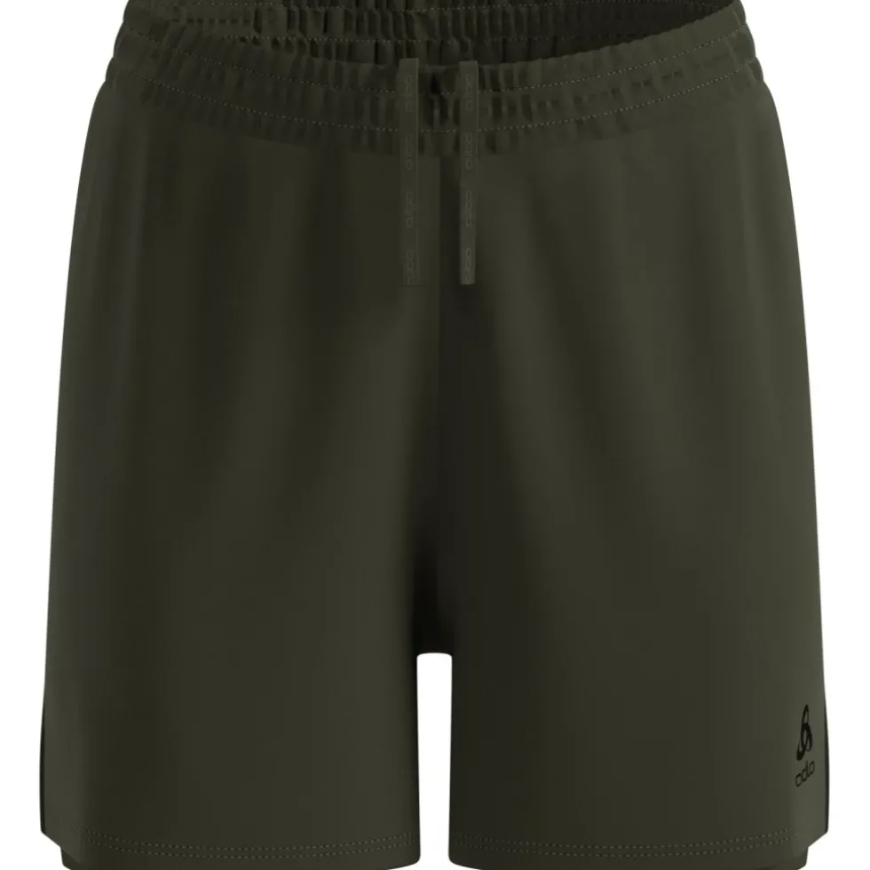 Odlo Essentials 4 inch 2-in-1 Hardloopshort 2.0 Dames - deep depths - black
