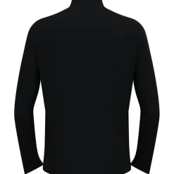 Odlo Essentials Half Zip Hardloop-Midlayer Heren - zwart - zwart