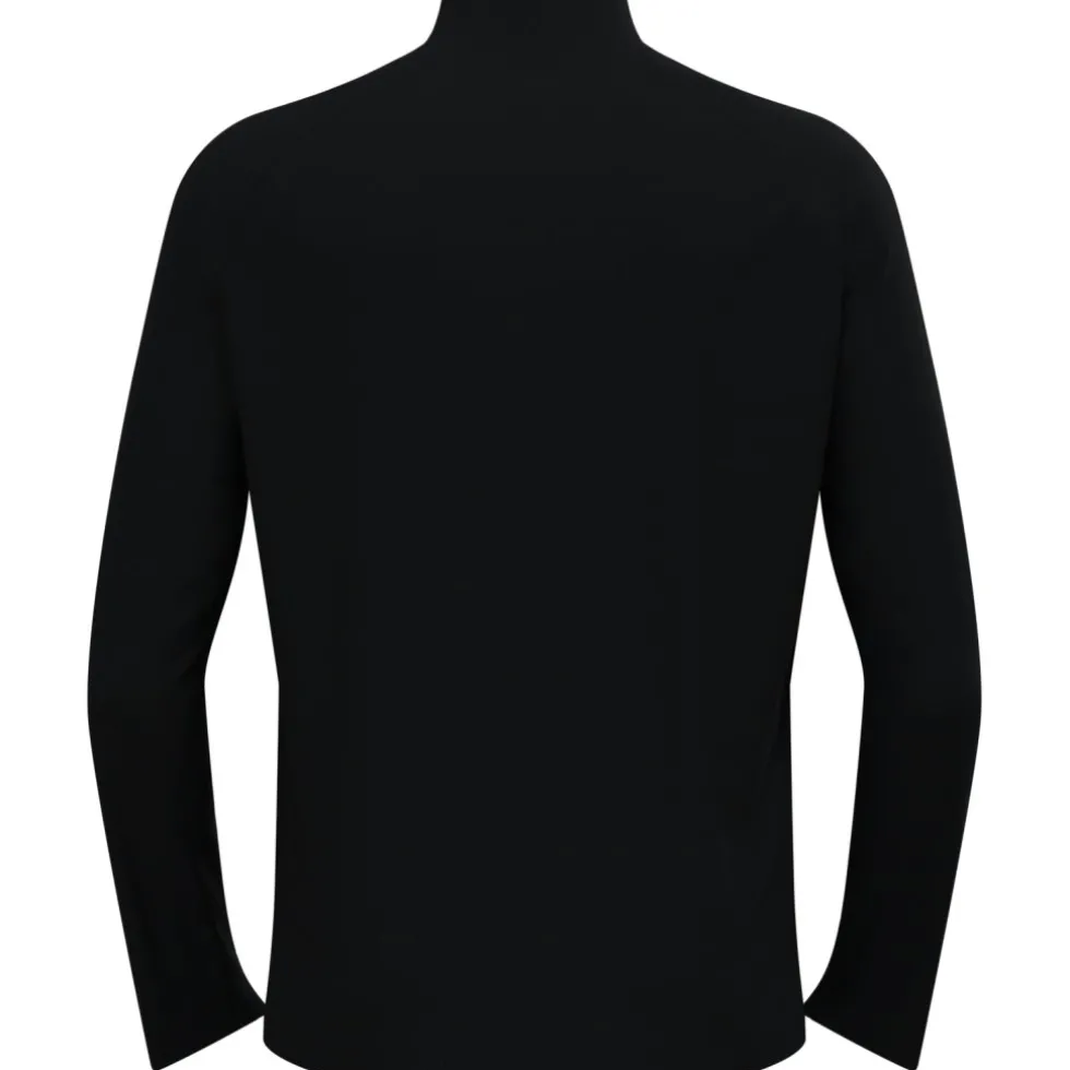 Odlo Essentials Half Zip Hardloop-Midlayer Heren - zwart - zwart
