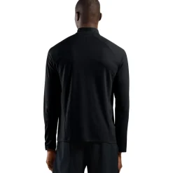 Odlo Essentials Half Zip Hardloop-Midlayer Heren - zwart - zwart