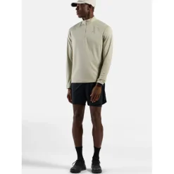 Odlo Essentials Half Zip Hardloop-Midlayer Heren - agate gray