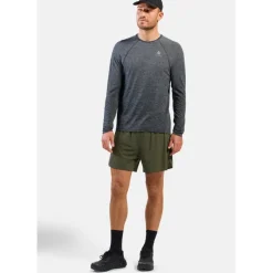 T-Shirts En Tops < Odlo Eentia eae hirt et ange ouwen 2.0 voor heren - grey eange
