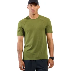 Odlo Essentials Seamless Hardloopshirt 2.0 Heren - guacamole melange