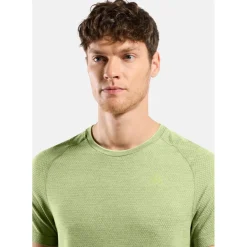 T-Shirts En Tops < Odlo Essentias Seamess Hardoopshirt Heren - shadow ime meange