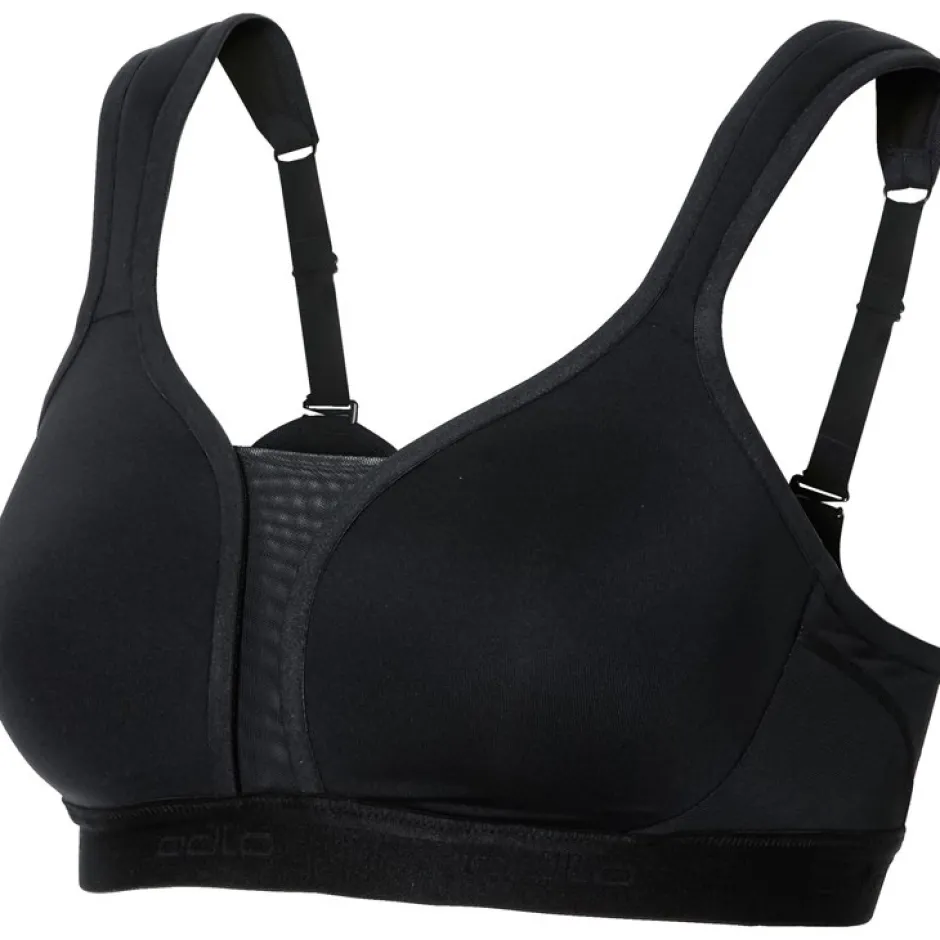 Ondergoed|Baselayers < Odlo Padded High Sport-BH Dames - Cup E - zwart