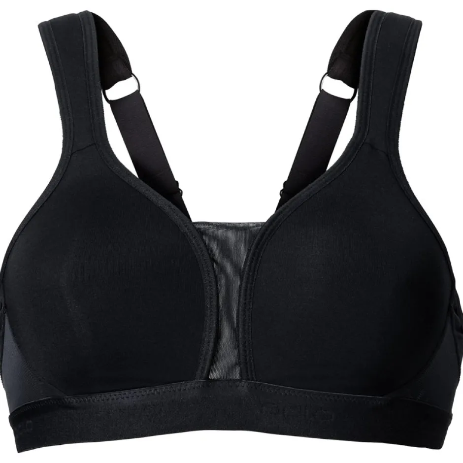 Ondergoed|Baselayers < Odlo Padded High Sport-BH Dames - Cup E - zwart