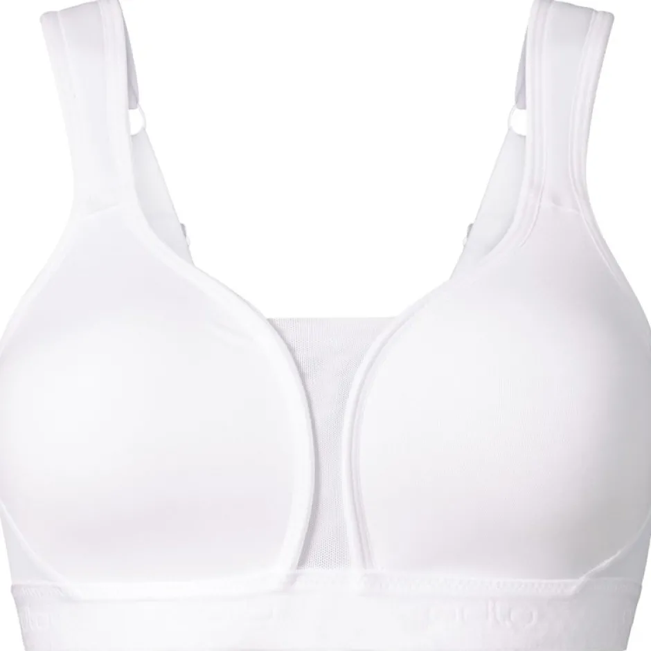 Sport Bh'S|Ondergoed < Odlo Padded High Sport-BH Dames - Cup C - wit