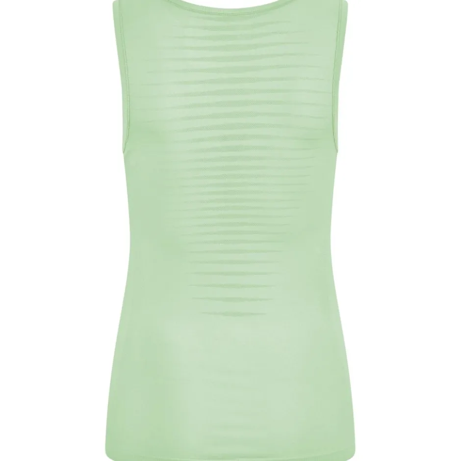 Ondershirts|Ondergoed < Odlo Performance X-ight V-Neck Hemd zonder Mouwen Dames - patina green