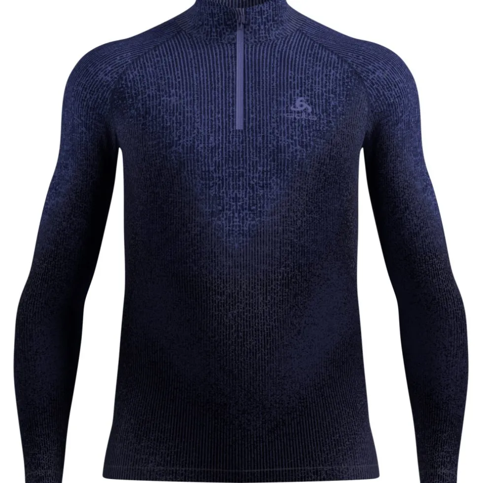 Odlo POW Blackcomb Half-Zip Hemd met Lange Mouwen Heren - skipper blue