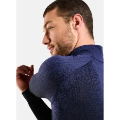 Odlo POW Blackcomb Half-Zip Hemd met Lange Mouwen Heren - skipper blue
