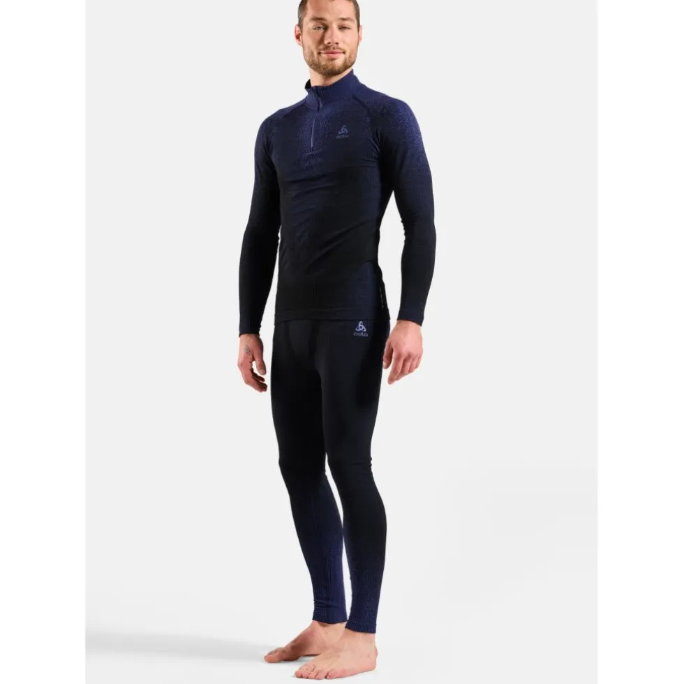 Odlo POW Blackcomb Half-Zip Hemd met Lange Mouwen Heren - skipper blue