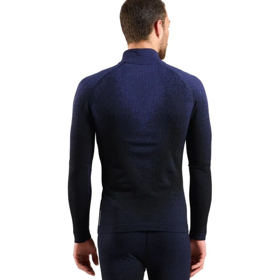 Odlo POW Blackcomb Half-Zip Hemd met Lange Mouwen Heren - skipper blue