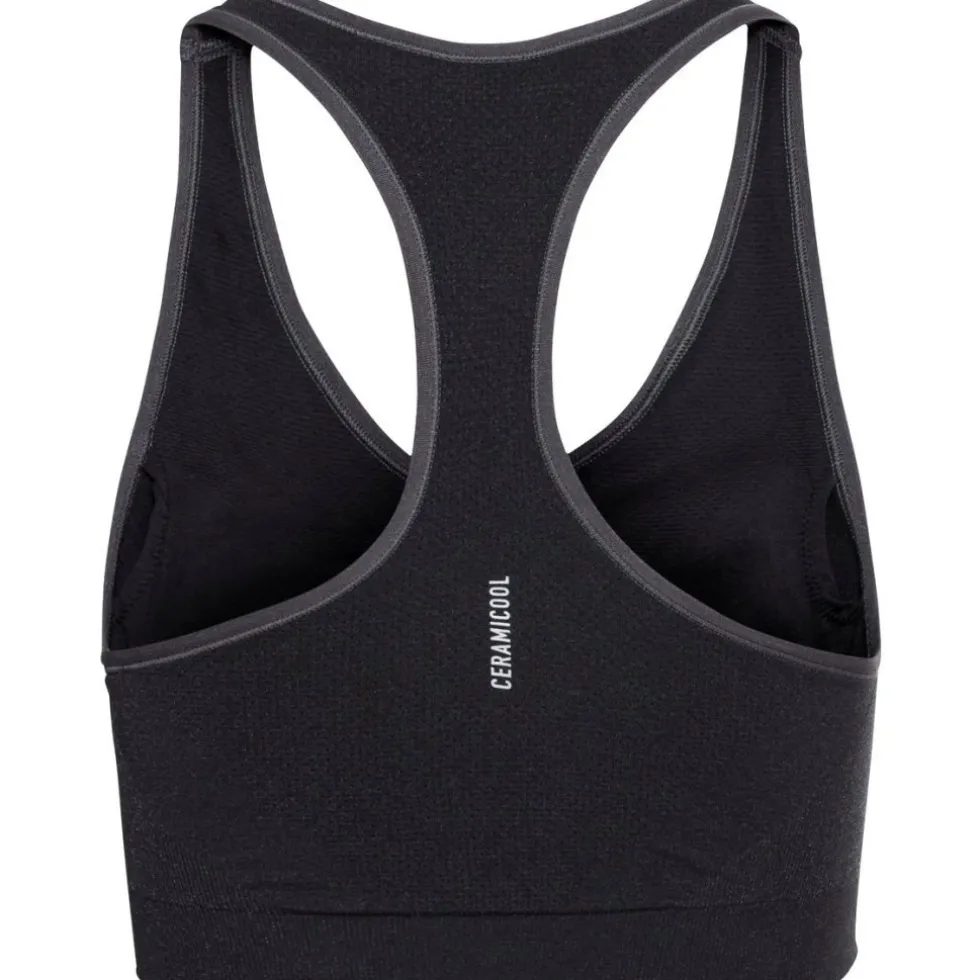 Odlo Seamless Medium Ceramicool Sport-BH Dames - black melange