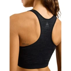 Odlo Seamless Medium-Support Sportbeha Dames - black melange