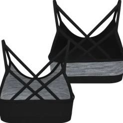 Odlo Seamless Soft-Support Omkeerbare Sportbeha Dames - zwart - grey melange