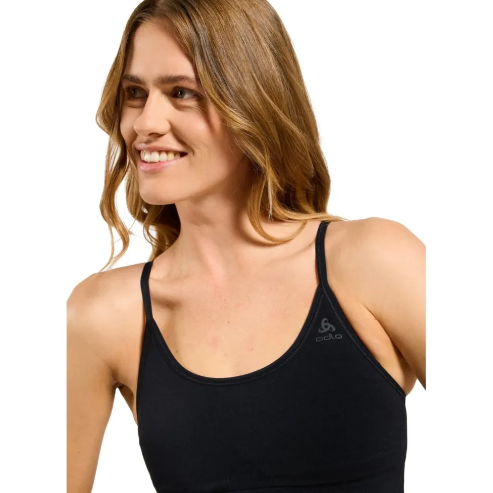 Odlo Seamless Soft-Support Omkeerbare Sportbeha Dames - zwart - grey melange