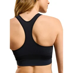 Odlo Seamless Zip High Support Sport-BH Dames - zwart