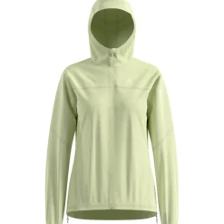 Odlo X-Alp Performance Knit Waterdichte Hardloopjack Dames - shadow lime