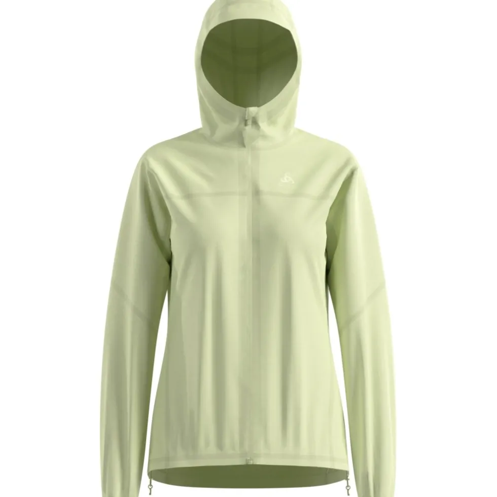 Odlo X-Alp Performance Knit Waterdichte Hardloopjack Dames - shadow lime