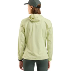 Odlo X-Alp Performance Knit Waterdichte Hardloopjack Dames - shadow lime