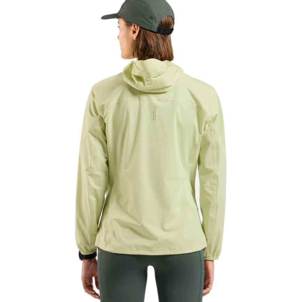 Odlo X-Alp Performance Knit Waterdichte Hardloopjack Dames - shadow lime