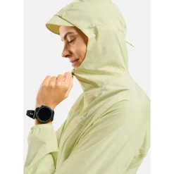 Odlo X-Alp Performance Knit Waterdichte Hardloopjack Dames - shadow lime