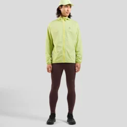Odlo X-Alp Performance Knit Waterdichte Hardloopjack Heren - shadow lime
