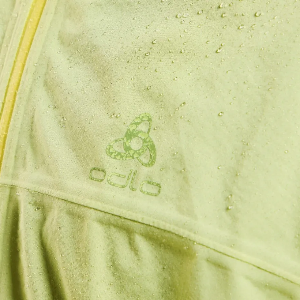 Odlo X-Alp Performance Knit Waterdichte Hardloopjack Heren - shadow lime